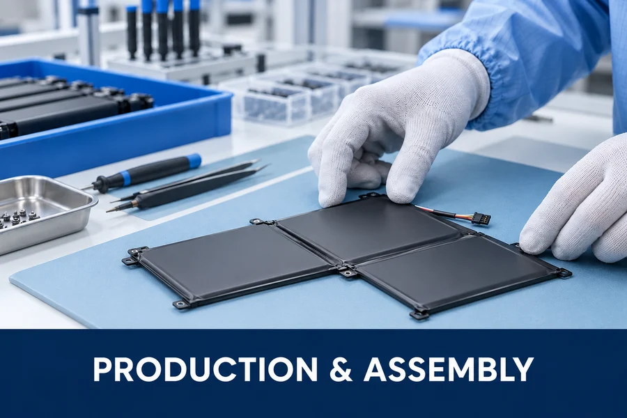 Battery production and assembly