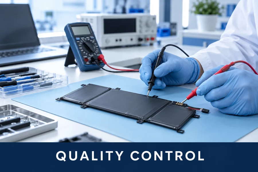 Replacement battery quality inspection